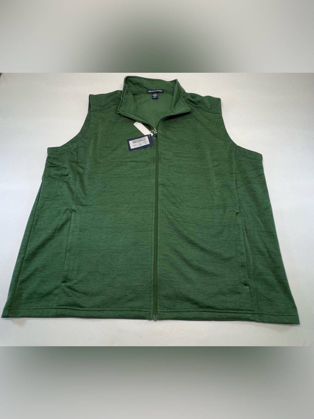 "NWT Devon & Jones 4XL Forest Heather Fleece Vest